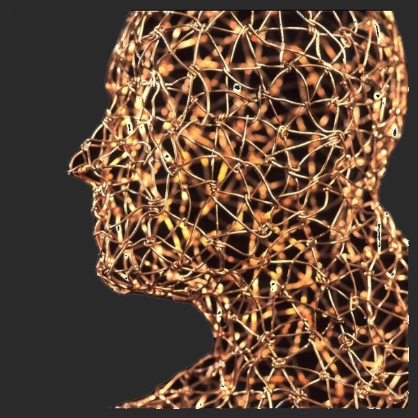 Wire sculpture close-up